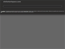 Tablet Screenshot of elefantartspace.com